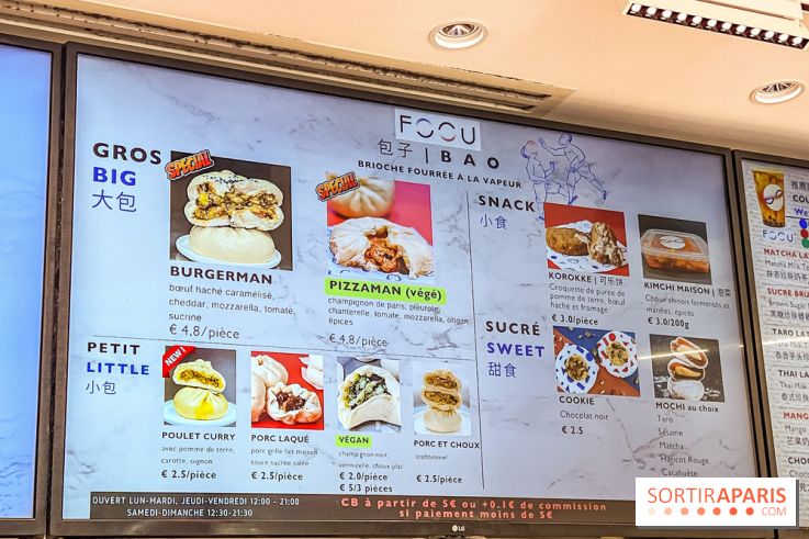 Foou, le bao street food et bubble tea de Saint-Michel à Paris
