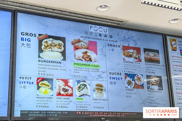 Foou, le bao street food et bubble tea de Saint-Michel à Paris