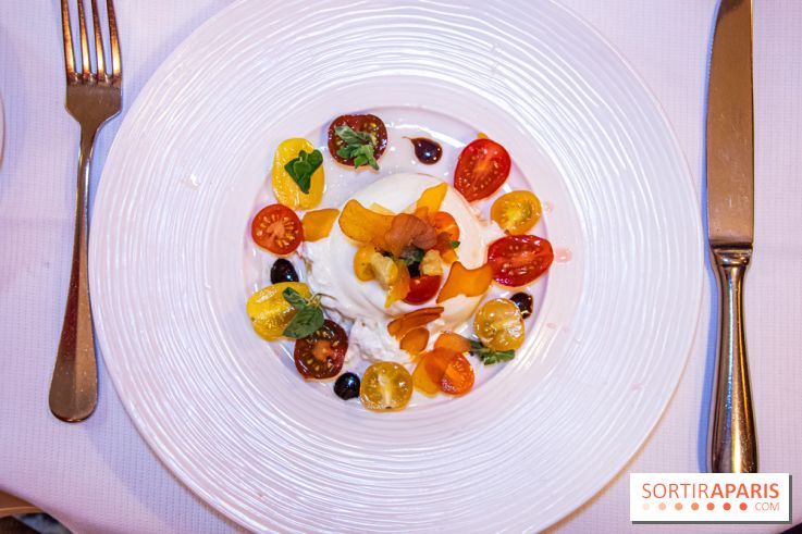 Restaurant Conti burrata tomates poutargue