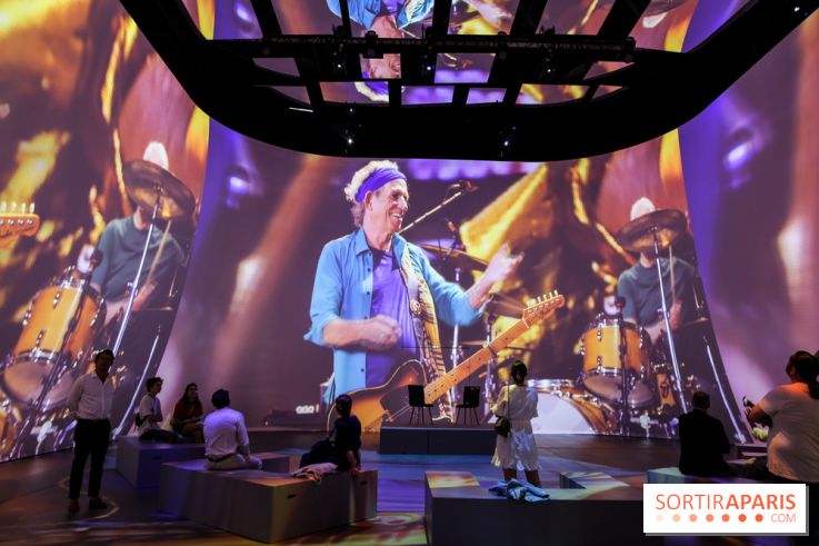 On stage with The Rolling Stones, nos photos