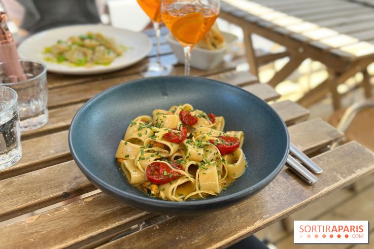 Aglio e Olio - Calamarata moules et tomates