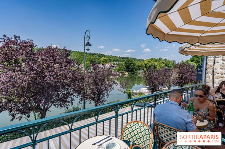Le Nid, le restaurant-terrasse sur berge à l'Isle-Adam -  vue