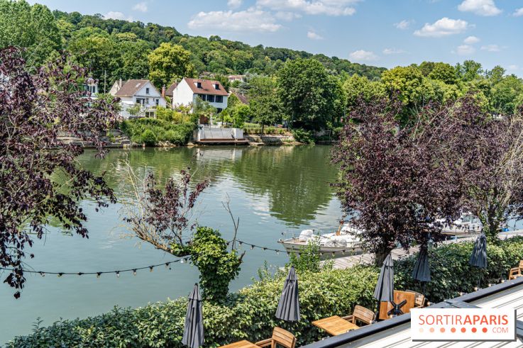 Le Nid, le restaurant-terrasse sur berge à l'Isle-Adam -  vue