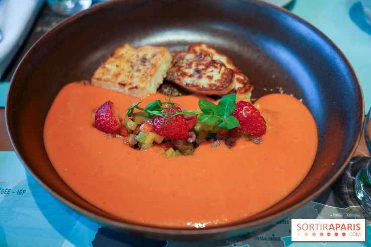 Laurier by Mavrommatis aux Galeries Lafayette - Halloumi AOP et Féta AOP grillés