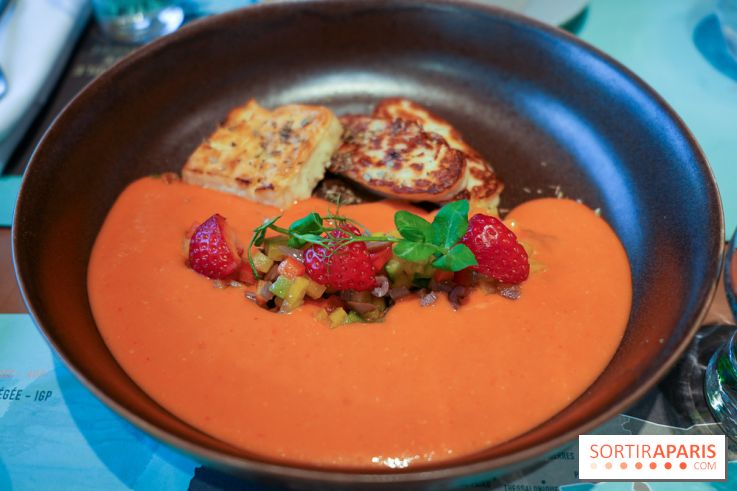 Laurier by Mavrommatis aux Galeries Lafayette - Halloumi AOP et Féta AOP grillés