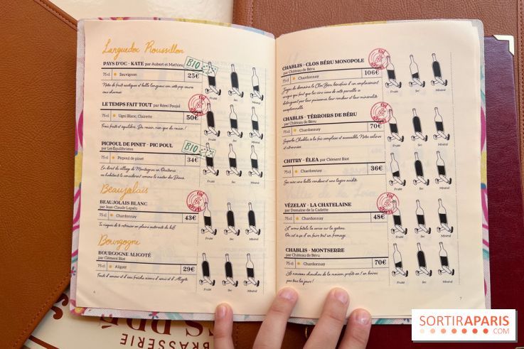 Brasserie des Prés - Carte des vins