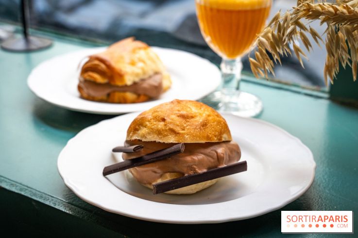 Glace insolite : la glace pain au chocolat de Sain -  A7C7854