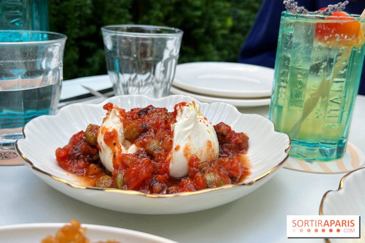 Terrasse Mercatino The Hoxton x Italicus - Burrata tomates épicées