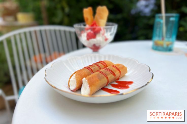 Terrasse Mercatino The Hoxton x Italicus - Cannolo de rhubarbe