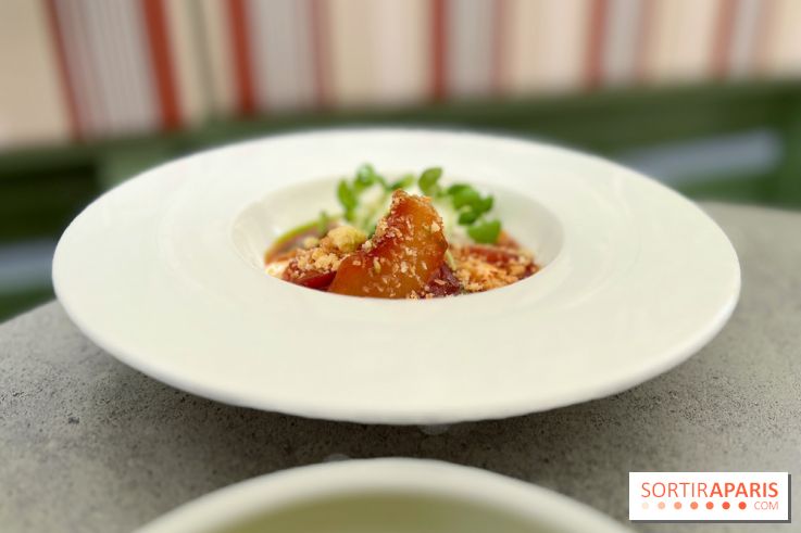 Braisenville - Pêche rôtie glace ricotta