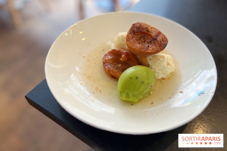 Ardent - Abricots rôtis sorbet estragon