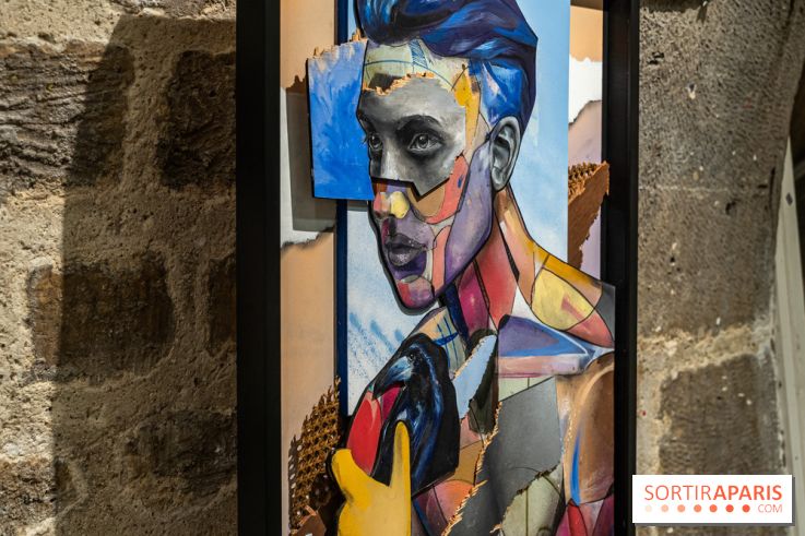 Exposition street-art Fragments par Ensemble Réel a l’église de la Madeleine