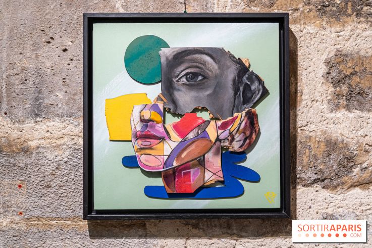 Exposition street-art Fragments par Ensemble Réel a l’église de la Madeleine