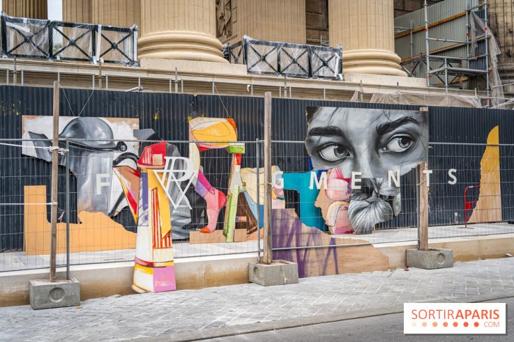 Exposition street-art Fragments par Ensemble Réel a l’église de la Madeleine