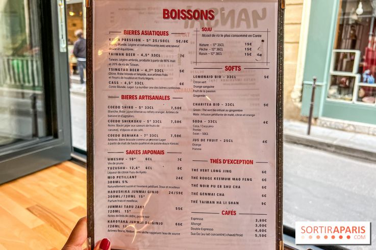 Yansai, restaurant de street Food asiatique rue Gravilliers - Paris 3e - carte - menu