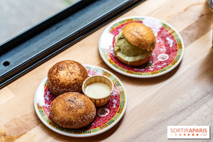 Yansai, restaurant de street Food asiatique rue Gravilliers - Paris 3e -  bao celeste - ice burger