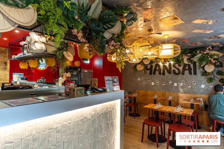 Yansai, restaurant de street Food asiatique rue Gravilliers - Paris 3e -  salle et bar