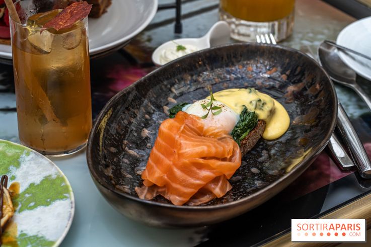 Le nouveau brunch du Rivages au Scribe Paris Opéra -  oeufs florentine saumon
