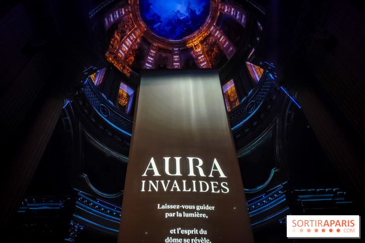 Aura, un spectacle son et lumières qui illumine le Dôme des Invalides - photos et vidéo