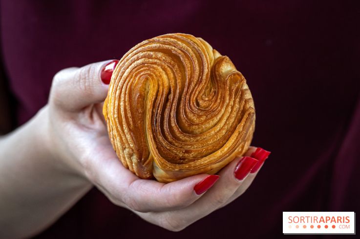 Bopain, la nouvelle boulangeries aux viennoiseries de folie -  brioche feuilletée pistache