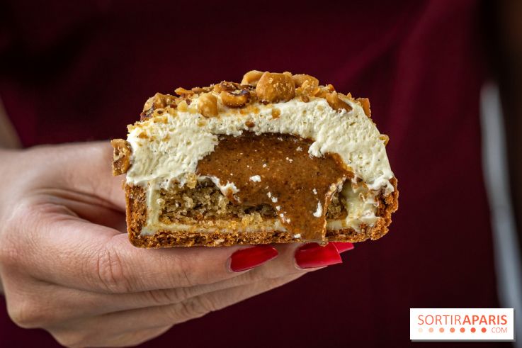 Bopain, la nouvelle boulangeries aux viennoiseries de folie -  tarte vanille - praliné noisette