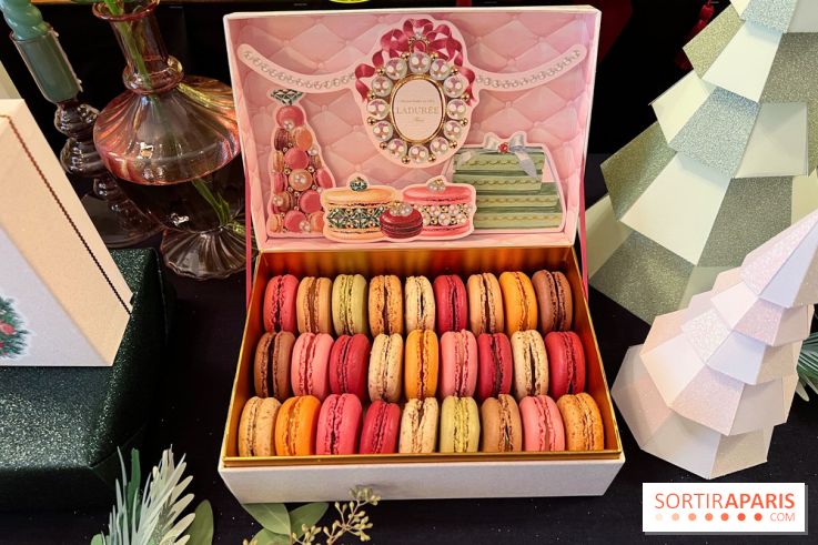 Ladurée - Bûches de Noël 2023 - Macarons
