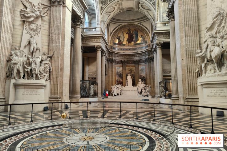 Le Panthéon à Paris - les photos intérieur - pendule Foucault