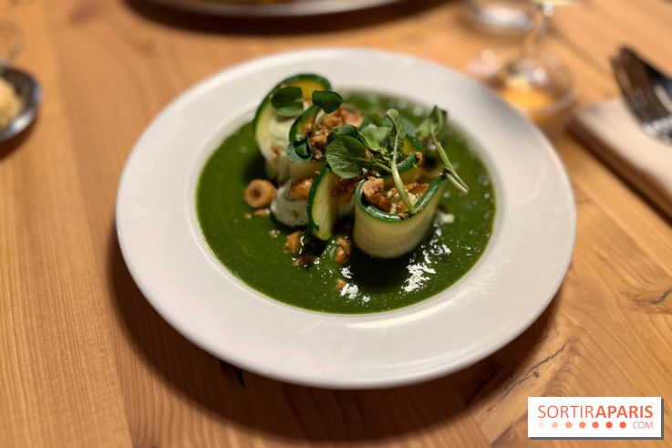 Facette - Courgettes, chèvre, épinards, noisettes