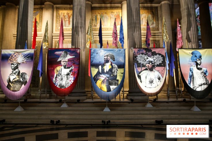 Raphaël Barontini, les photos de son installation monumentale au Panthéon