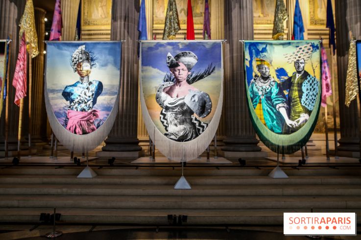 Raphaël Barontini, les photos de son installation monumentale au Panthéon