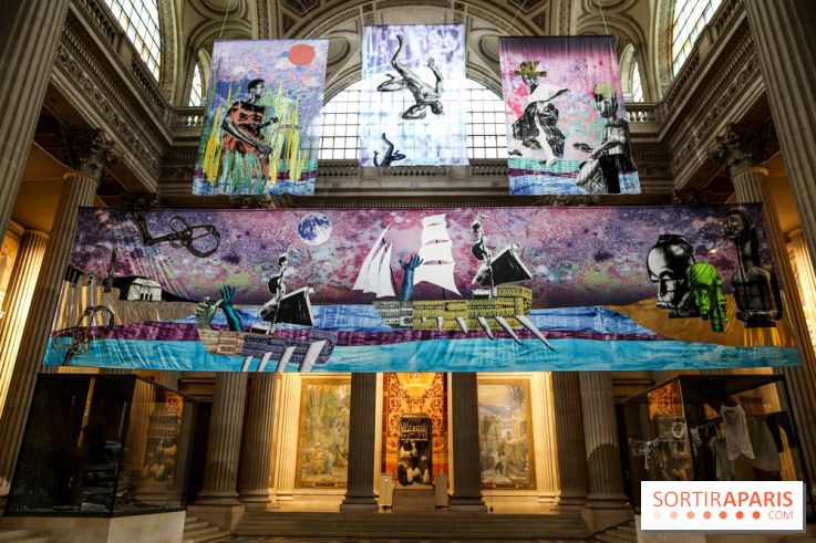 Raphaël Barontini, les photos de son installation monumentale au Panthéon