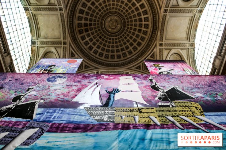 Raphaël Barontini, les photos de son installation monumentale au Panthéon