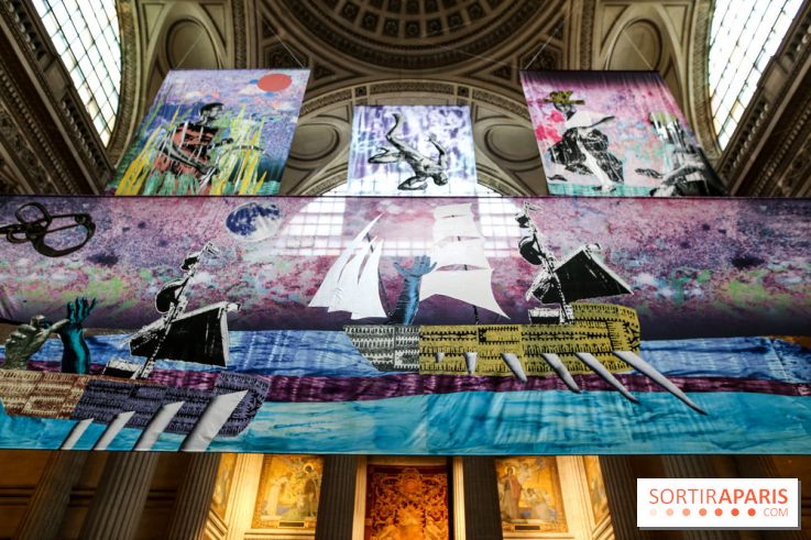 Raphaël Barontini, les photos de son installation monumentale au Panthéon - IMG 1435
