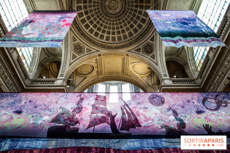 Raphaël Barontini, les photos de son installation monumentale au Panthéon