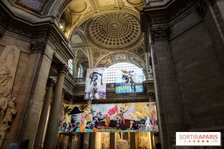 Raphaël Barontini, les photos de son installation monumentale au Panthéon