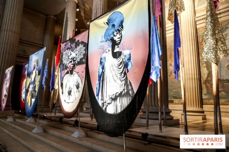 Raphaël Barontini, les photos de son installation monumentale au Panthéon