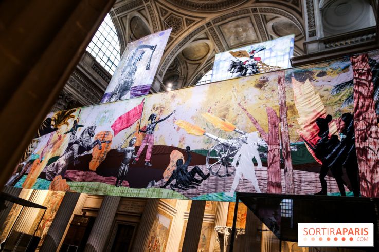 Raphaël Barontini, les photos de son installation monumentale au Panthéon