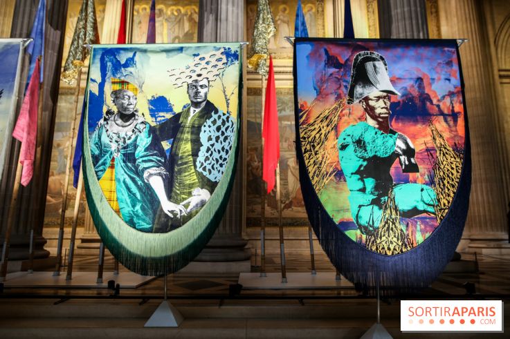 Raphaël Barontini, les photos de son installation monumentale au Panthéon