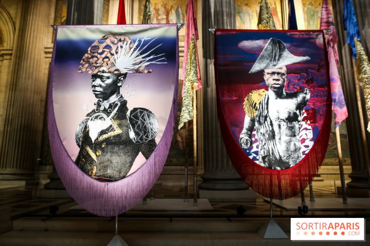 Raphaël Barontini, les photos de son installation monumentale au Panthéon