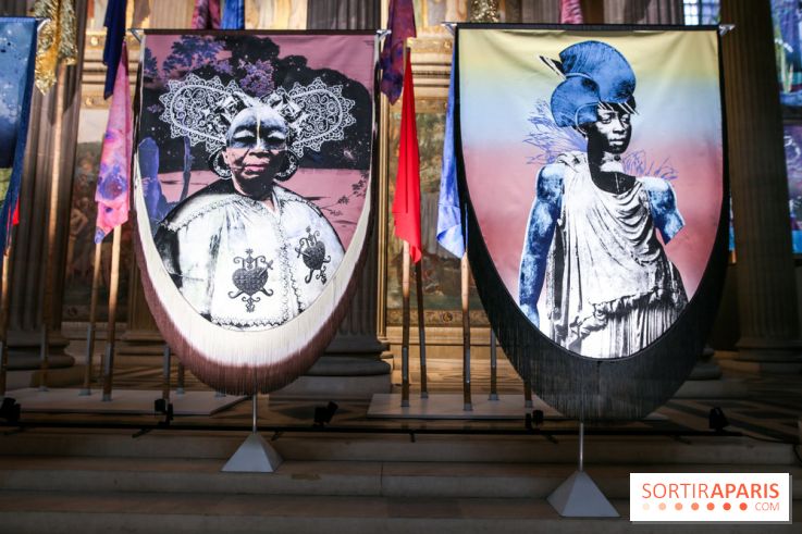 Raphaël Barontini, les photos de son installation monumentale au Panthéon