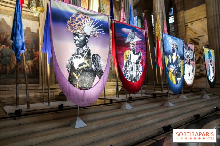 Raphaël Barontini, les photos de son installation monumentale au Panthéon