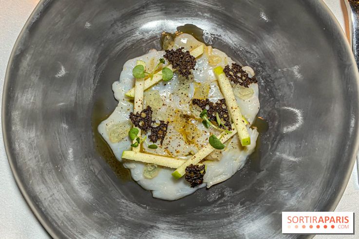 Résidence Culinaire 2023 La Big Bertha la Nouvelle Seine carpaccio de saint jacques