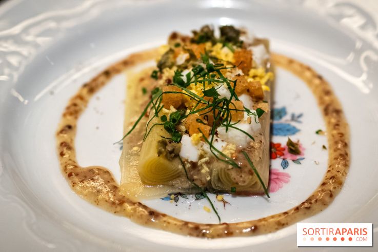 Bistrot Podium, le restaurant festif avec la carte de Glenn Viel -  poireau vinaigrette