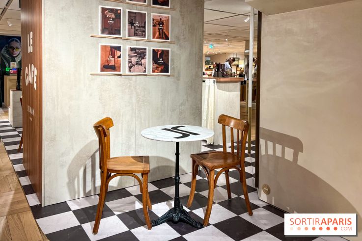 Café Jonak et collections chaussures marrons - Galeries Lafayette Haussmann