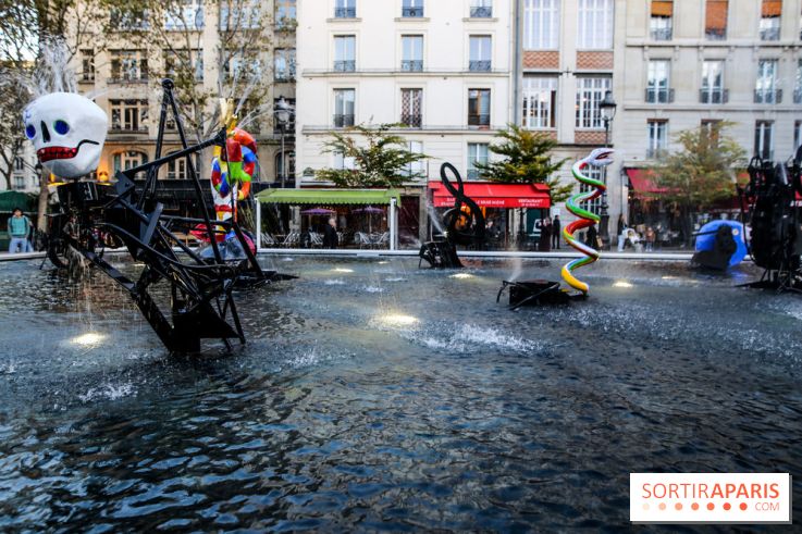 La Fontaine Stravinsky rénovée à Paris, nos photos