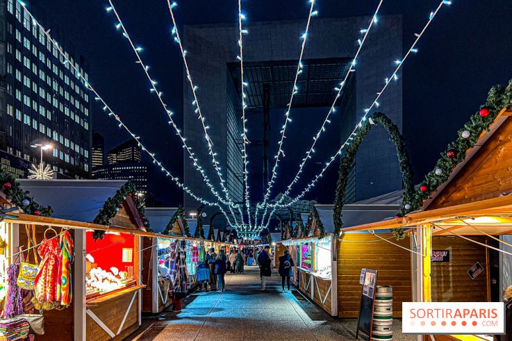 Le Marché de Noël 2023 de La Défense - Père Noël, spots photo illuminés, créateurs et stands gourmands