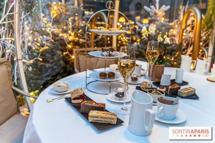 Le Tea Time du Joy à l'Hôtel Fouquet's sur sa terrasse d'hiver enchantée -  A7C9645