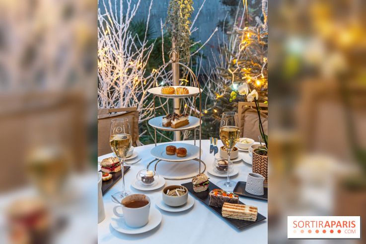 Le Tea Time du Joy à l'Hôtel Fouquet's sur sa terrasse d'hiver enchantée -  A7C9648