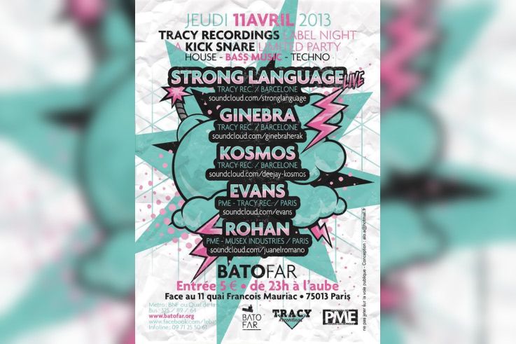 TRACY RECORDINGS LABEL NIGHT : A Kick Snare Limited Party