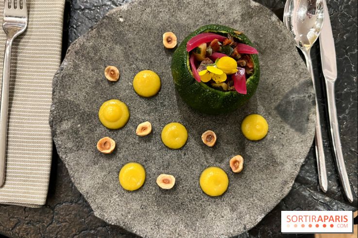 Ma Dame, le restaurant de l'hôtel Marignan Champs-Elysées - Courgette farcie champignons